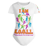 Womens Crew Neck Short Sleeve Slim Fit Bodysuit