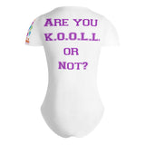 Womens Crew Neck Short Sleeve Slim Fit Bodysuit