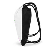New Style Black Gym Drawstring Bag(Single-Sided Print)