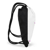 New Style Black Gym Drawstring Bag(Single-Sided Print)